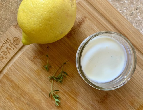 Creamy lemon and thyme dressing