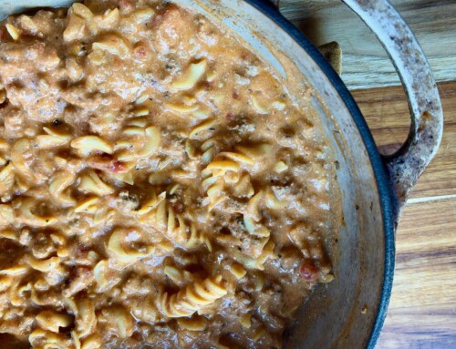 Ricotta + bone broth pasta