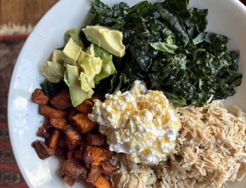 Sweet potato protein bowl