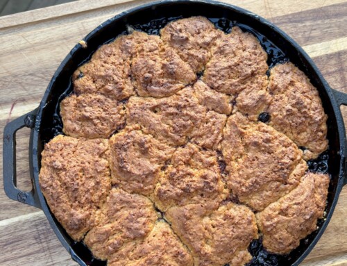 sourdough berry cobbler